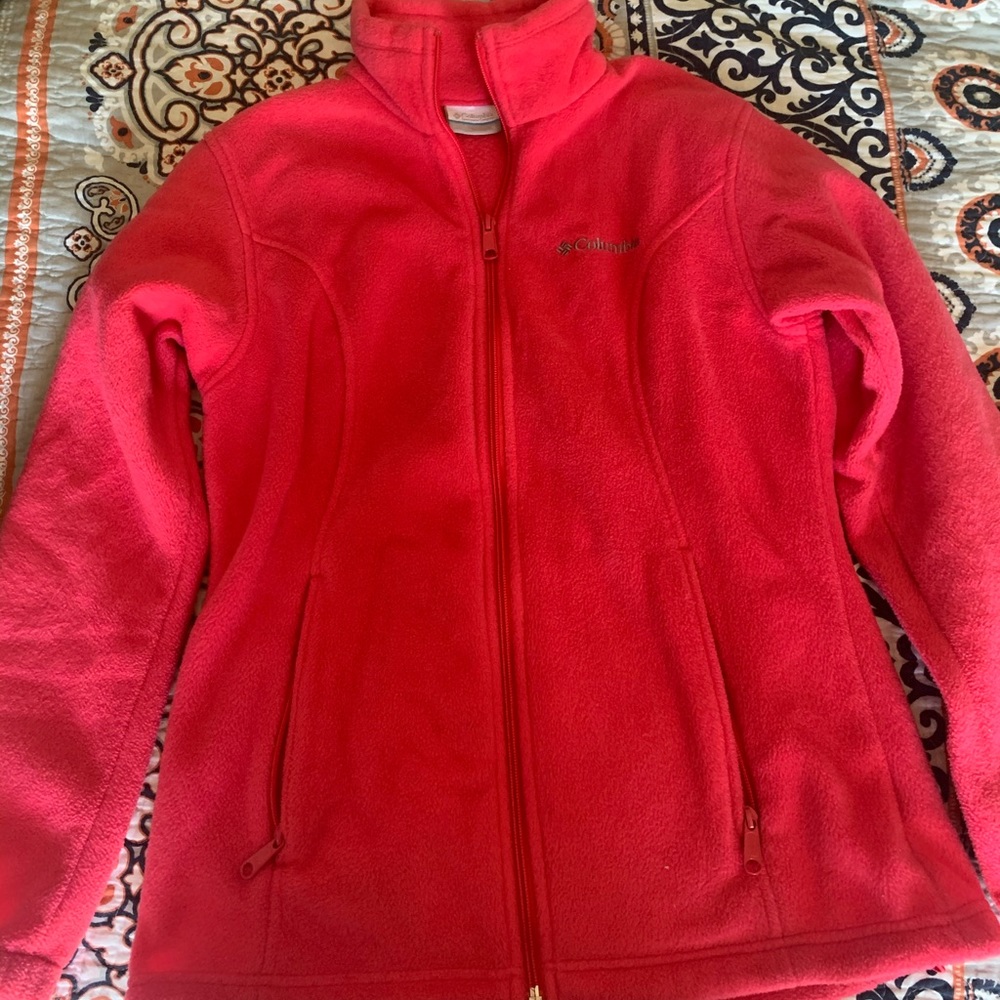 Columbia pink fleece jacket